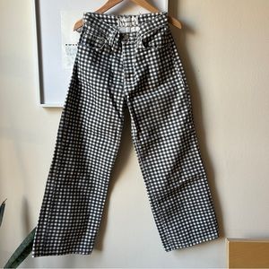 Reformation Gingham Fawcett Jeans
